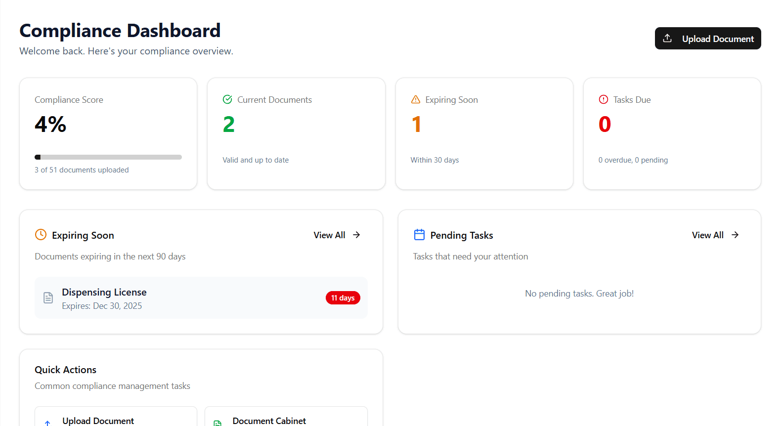 VeriMedrix Dashboard